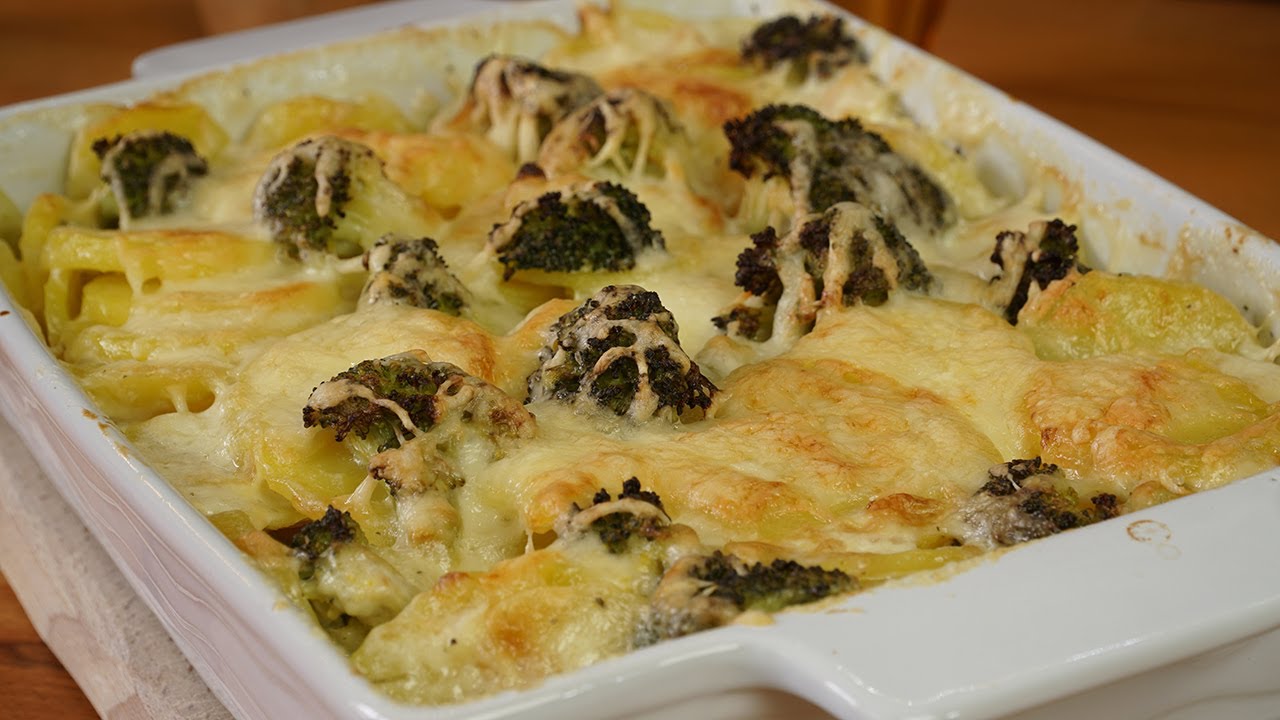 Gratinované smetanové brambory s brokolicí, kterým neodoláte | Vaříme s Kubíčkem  (RECEPT #88)