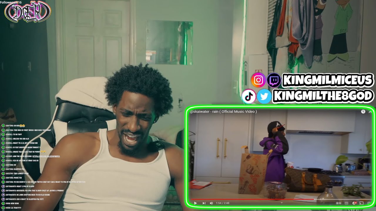 The 8 God Reacts to: skaiwater - Rain (Music Video)