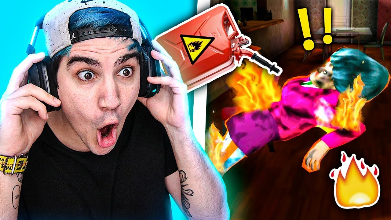 A PROFESSORA DO MAL PEGOU FOGO !! #3 ( Scary Teacher 3D )