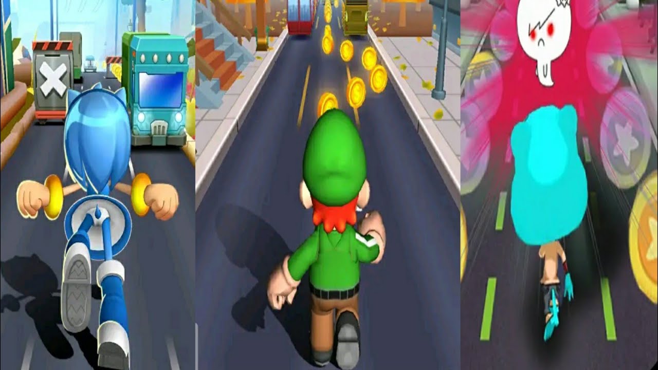Blue Hedgehog Runner VS Bobby's World - Super Run VS Subway Gumball Adventure Dar Gameplay