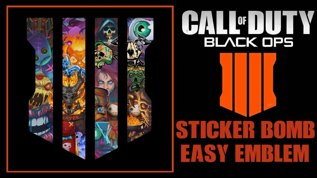 Black Ops 4 Emblem Tutorial - Easy Logo Sticker Bomb