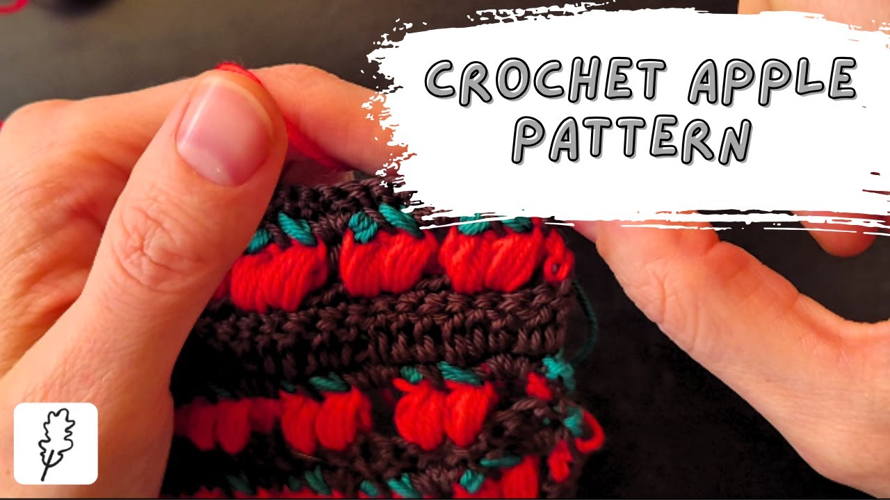 Crochet Apple Pattern Tutorial 🍎 | Step by Step Guide