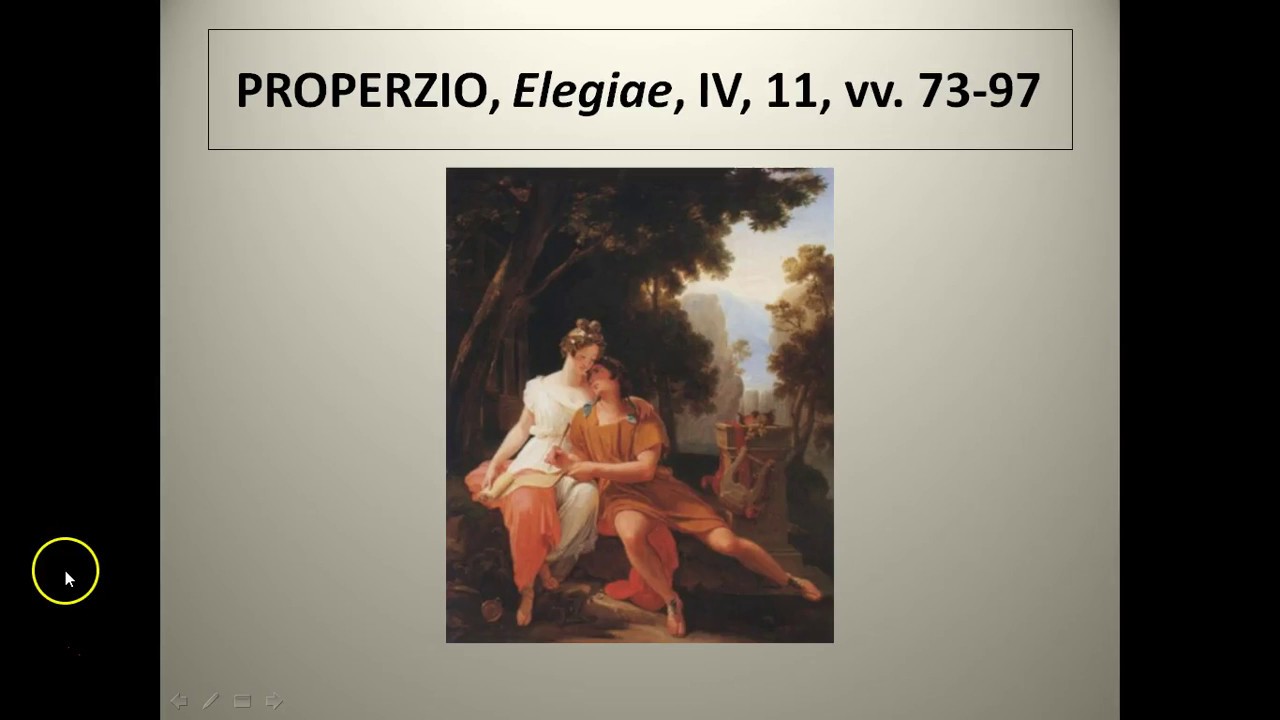 Properzio canta il dolore per la morte di una moglie, di una madre