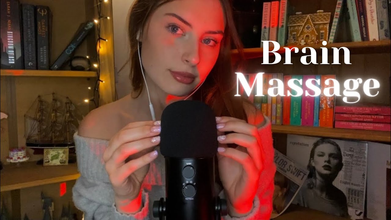ASMR Brain Massage 💆🏼‍♀️ Scratching, Tapping and Rubbing on the Mic with Mouth Sounds