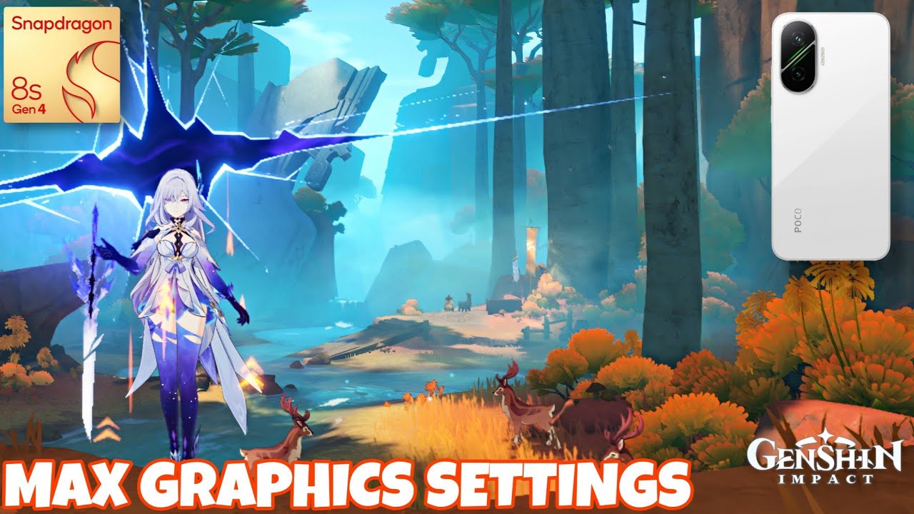 POCO F7 GENSHIN IMPACT MAX GRAPHICS FPS TEST WITH FPS METER - WITHOUT COOLER