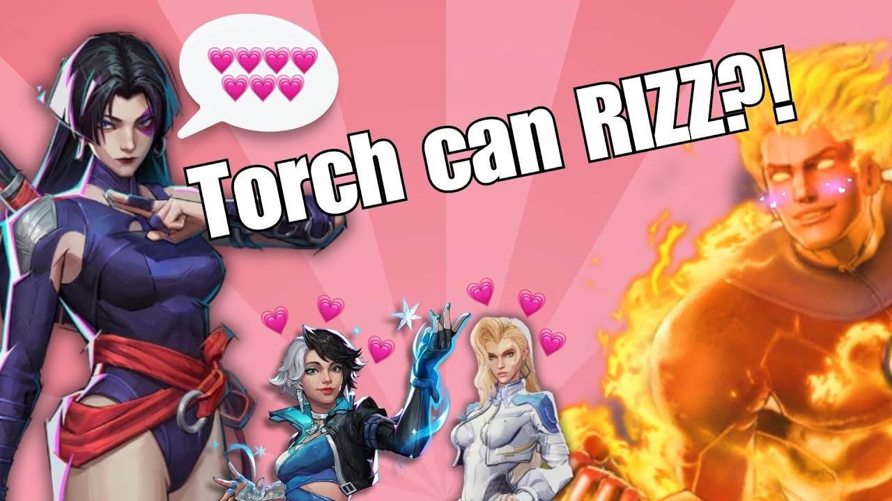 Human Torch FLIRTS with FEMALE Marvel Rivals Heroes! - Voice lines