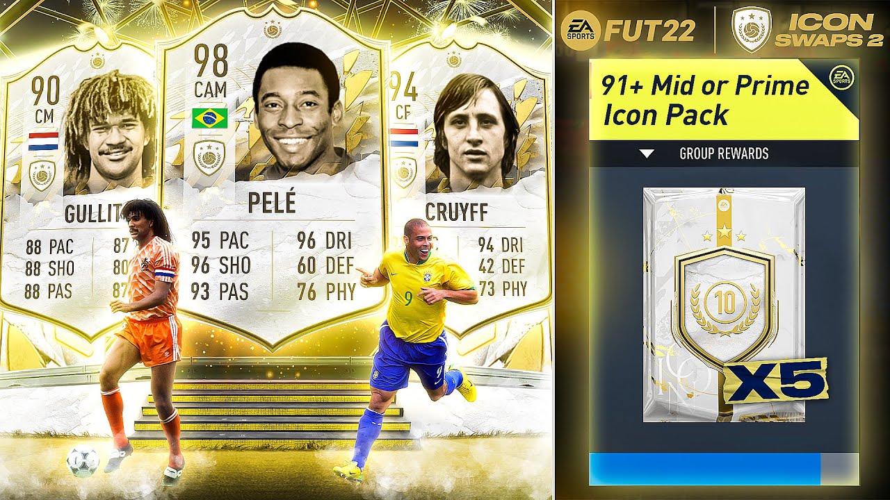 FIFA 22 World's First 91+ Mid or Prime Icon Upgrade Packs!