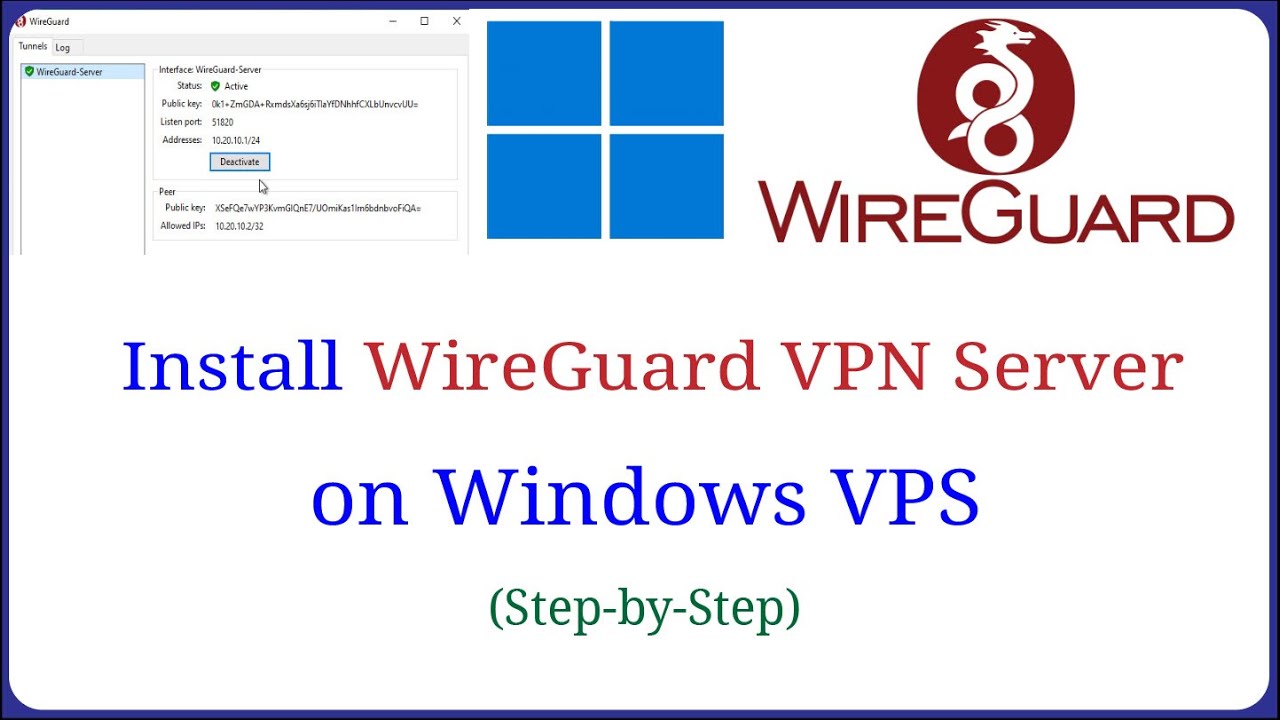 How to Install and Configure WireGuard VPN Server on Windows VPS