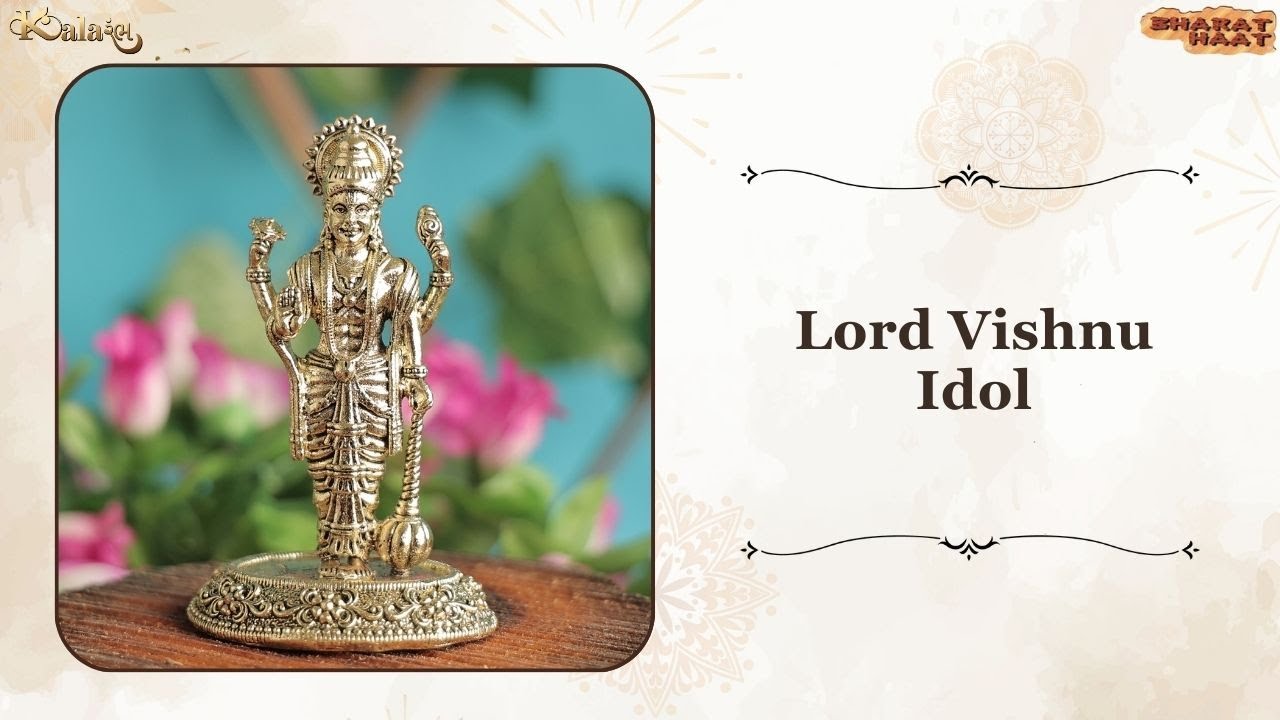 Lord Vishnu Idol in Brass: Stunning Craftsmanship Revealed