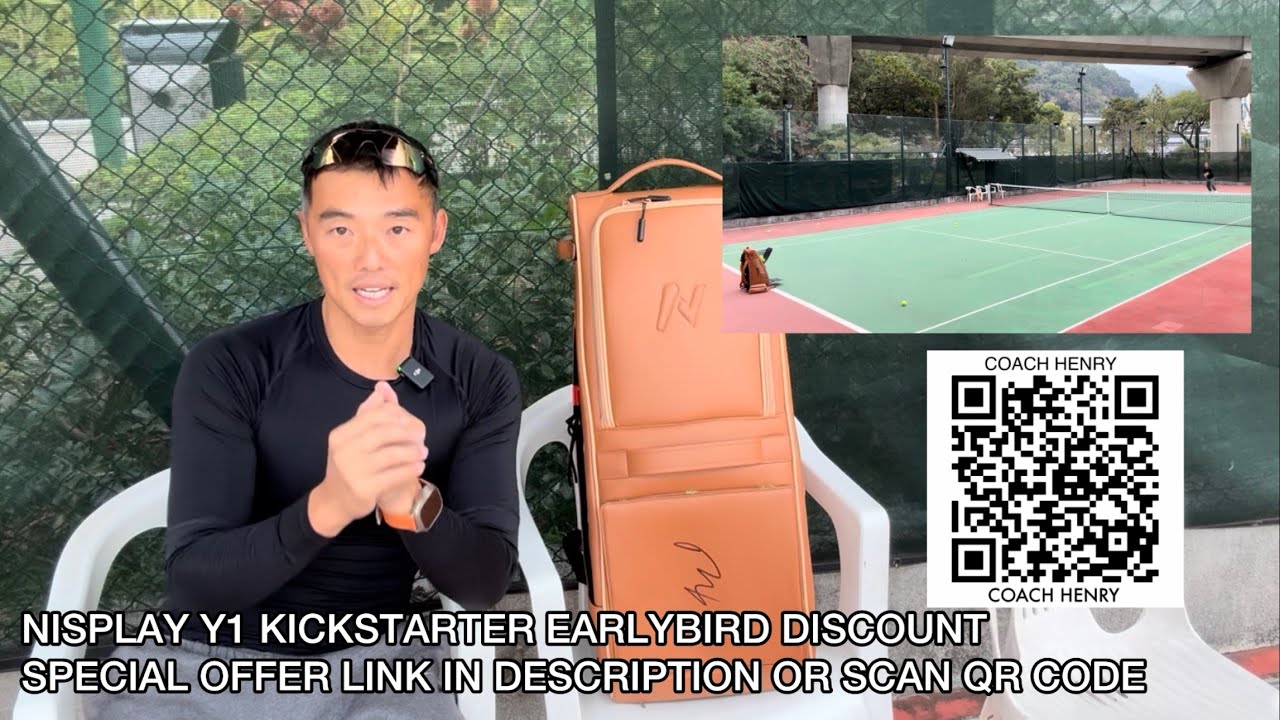  @Nisplay  Y1 ball machine x Coach Henry. Special link in description Kickstarter Earlybird Discount
