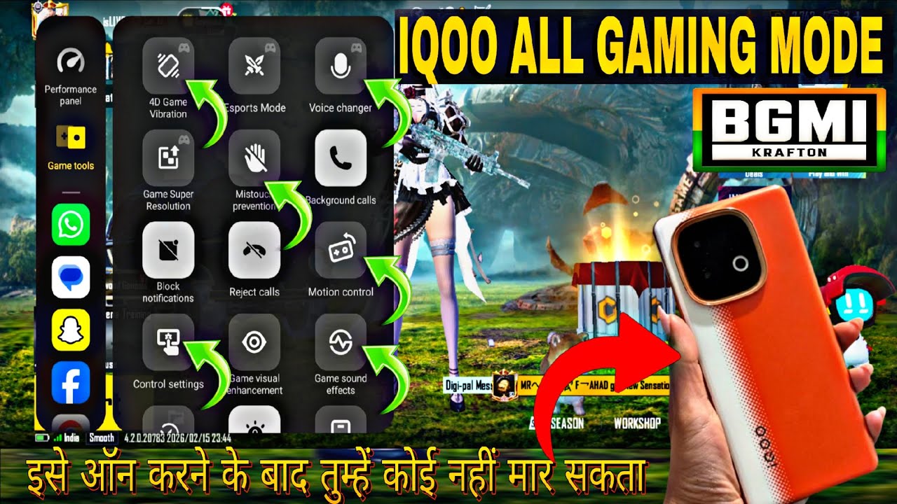 iQOO Mobile Gaming Mode Explained ✅ | BGMI Ultra Footstep Setting 2026 🔥Bgmi &pubg @Targe Gaming Yt 