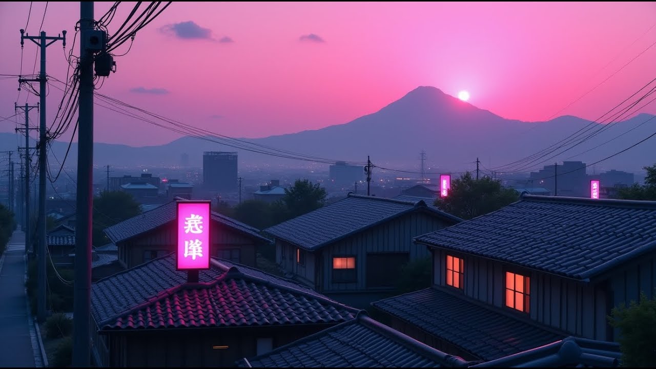 An Evening That Feels Like the 90s Japanese 🌆 Japan Sunset & Lofi