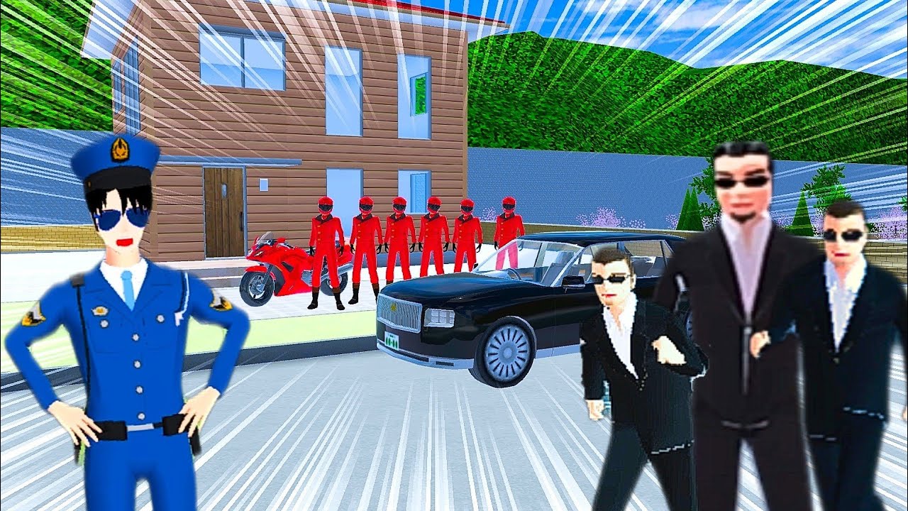 Mobil Mafia Himawari Dicuri Gangster ‼️😱 | Polisi Genji Cari Pelaku | Sakura School Simulator