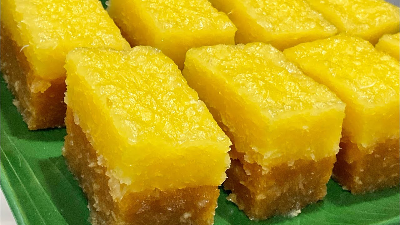 Steamed layered tapioca kuih cassava cake 蒸木薯糕 | No eggs No colouring Only natural ingredients!