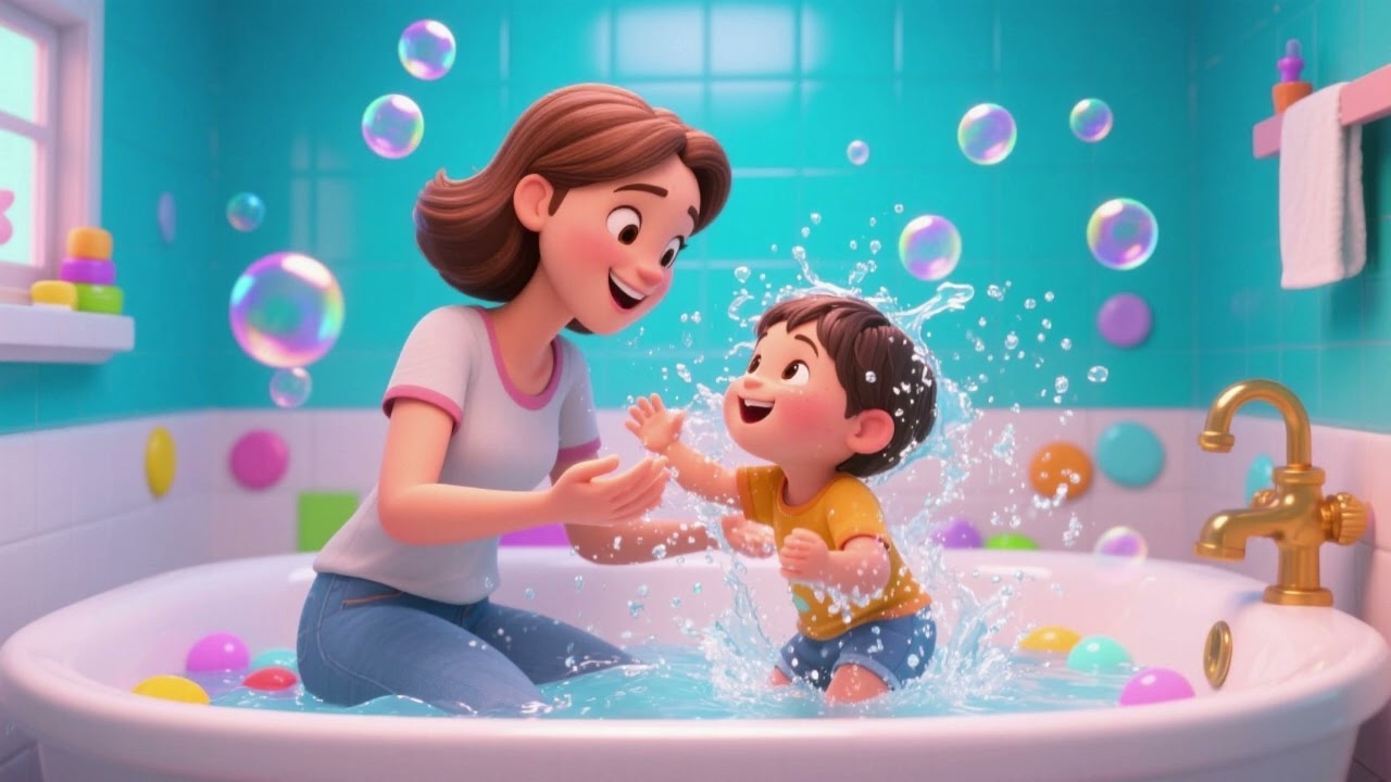 Mommy and Me 🛁💖 | Bathtub Fun Song for Kids