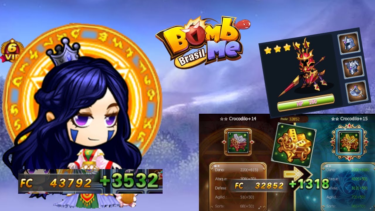 Bomb me BR - Evolução na tranca level 20 !! Conta feita do ZERO