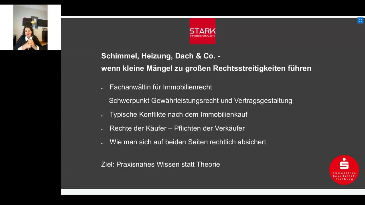 04.11.2025 - Schimmel, Heizung, Dach & Co - wenn kleine Mängel zu großen Rechtsstreitigkeiten führen
