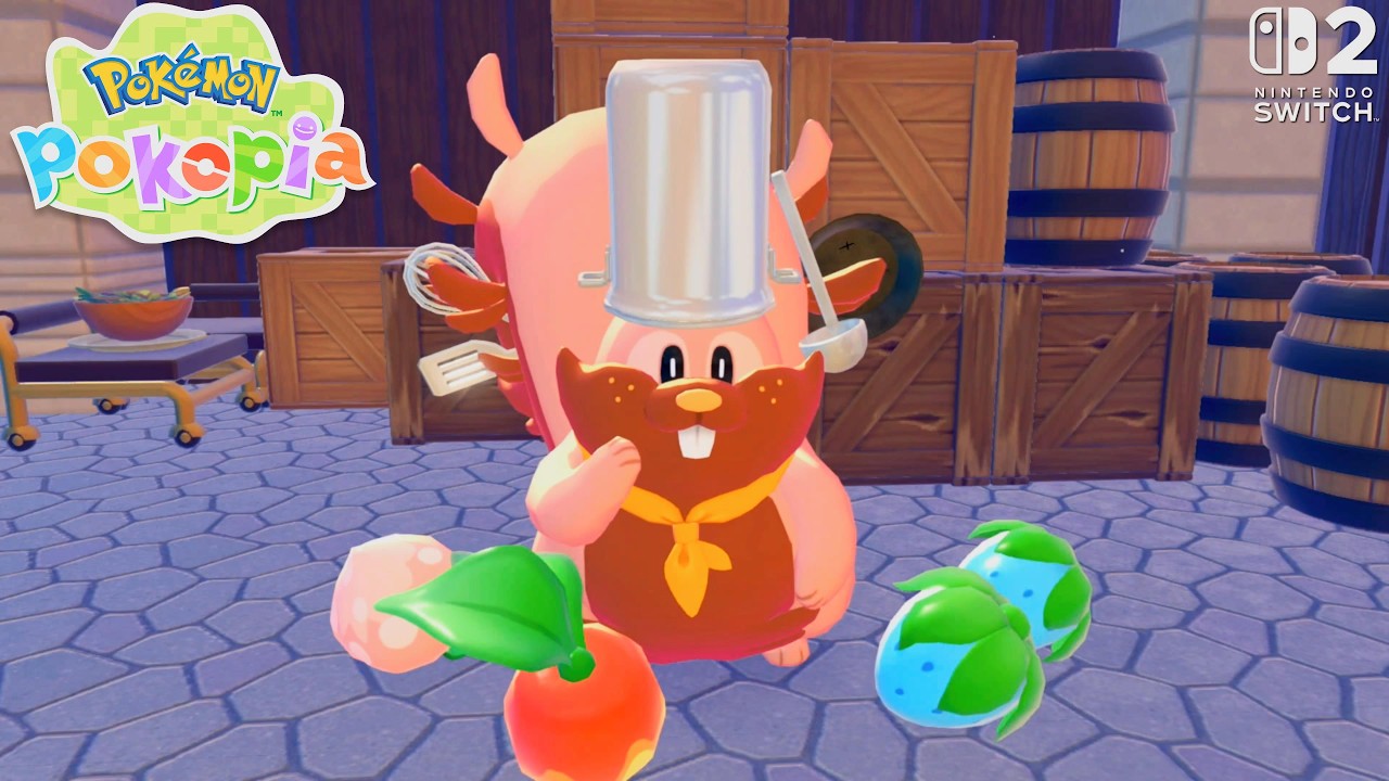 Pok&eacute;mon Pokopia | Cooking Salad, Upgrade Leafage & Cut! Rescue Chef Dente - Rocky Ridge