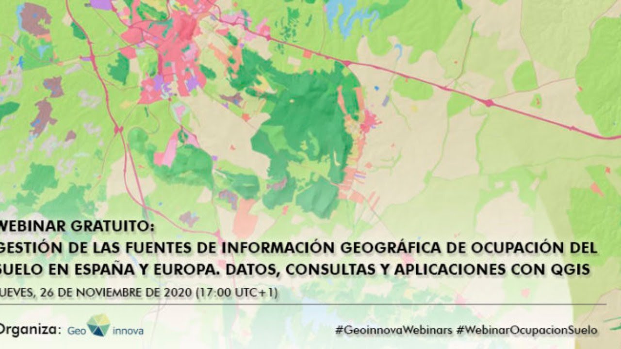 Gestión de las fuentes de datos cartográficos de ocupación del suelo en España y Europa con QGIS