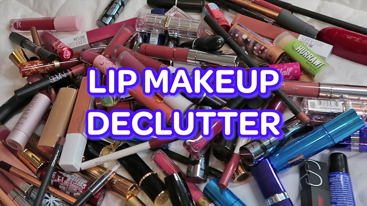 LIP MAKEUP DECLUTTER & REORGANIZATION