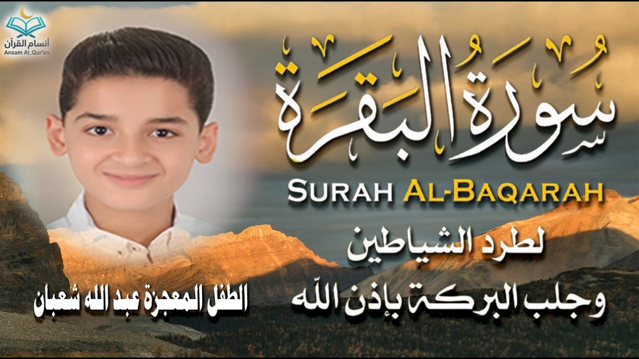 سورة البقرة كاملة || Surat Al-Baqarah || لطرد الشياطين وجلب البركة بإذن الله💚🌹القارئ عبد الله  شعبان