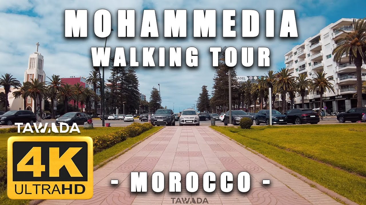 Mohammedia city walking tour - Morocco 4K UHD