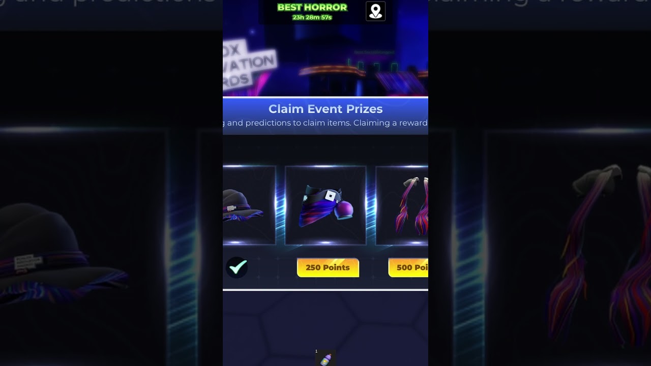 Item Got 'Voter's Luminous Cap' is Innovation Awards 2024 in #Roblox #Shorts..