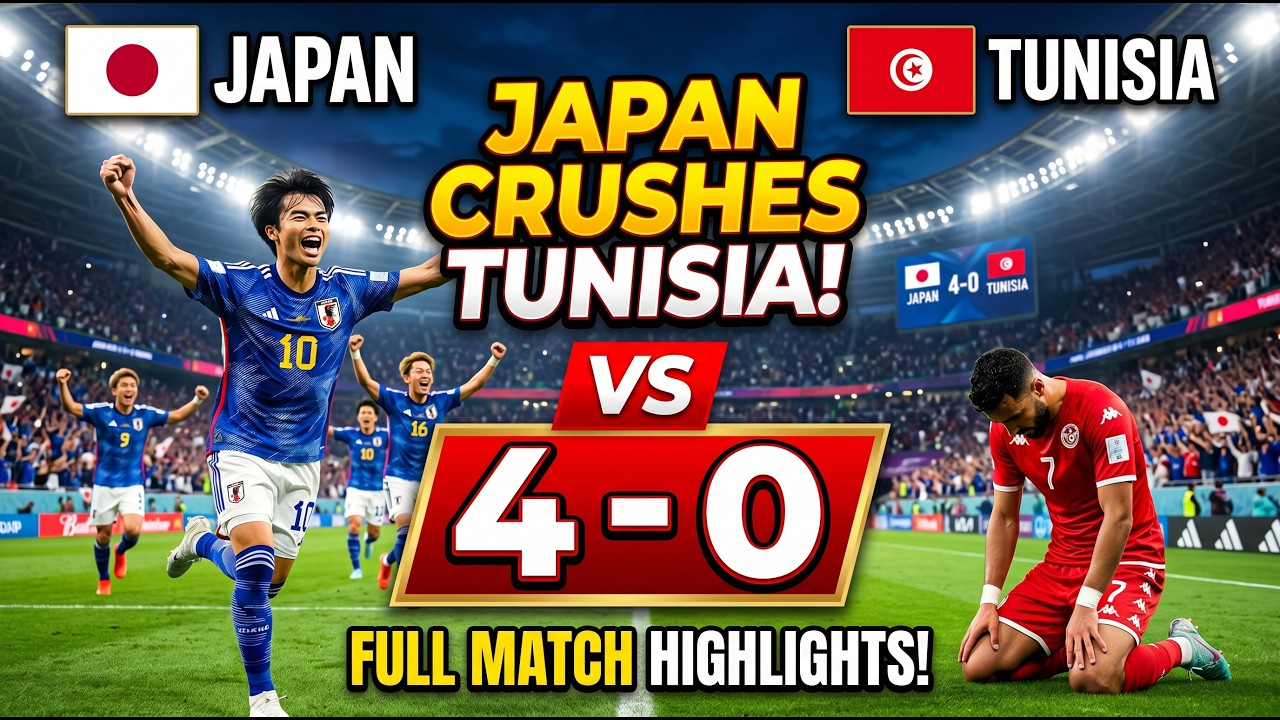 Japan Vs Tunisia FIFA World Cup 2026 Match Highlights