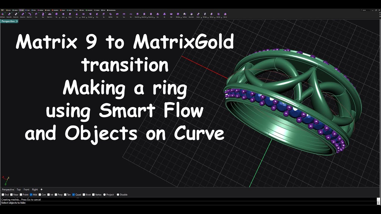 Matrix 9 в MatrixGold Smart Flow и объекты на кривой