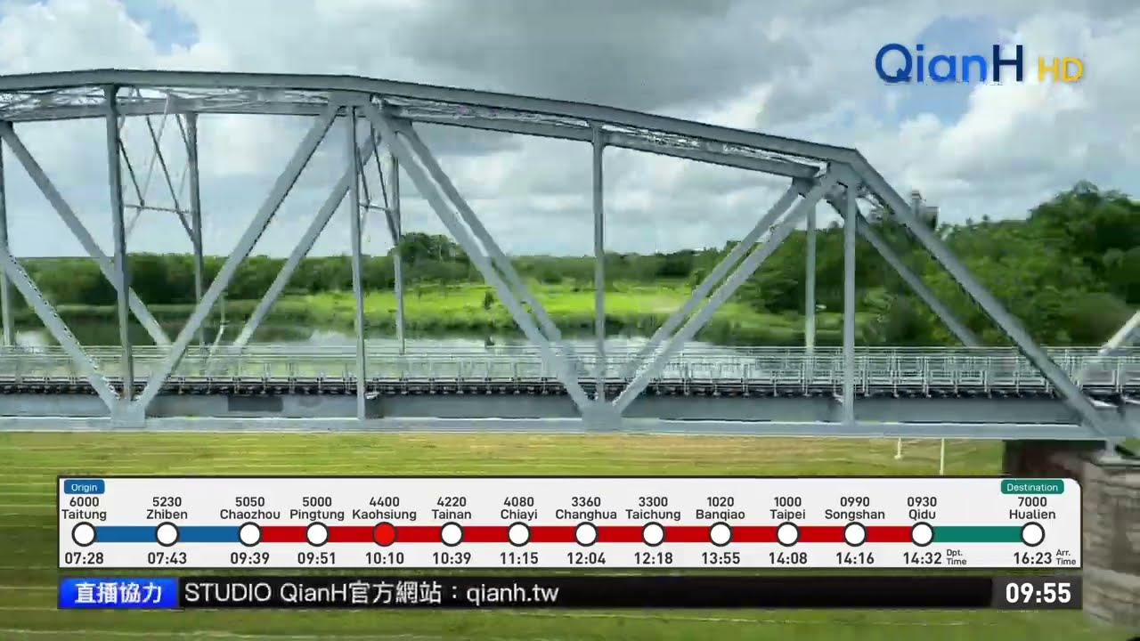 【臺灣鐵路】5374次普悠瑪自強號路程景｜作業BGM｜潮州→臺中