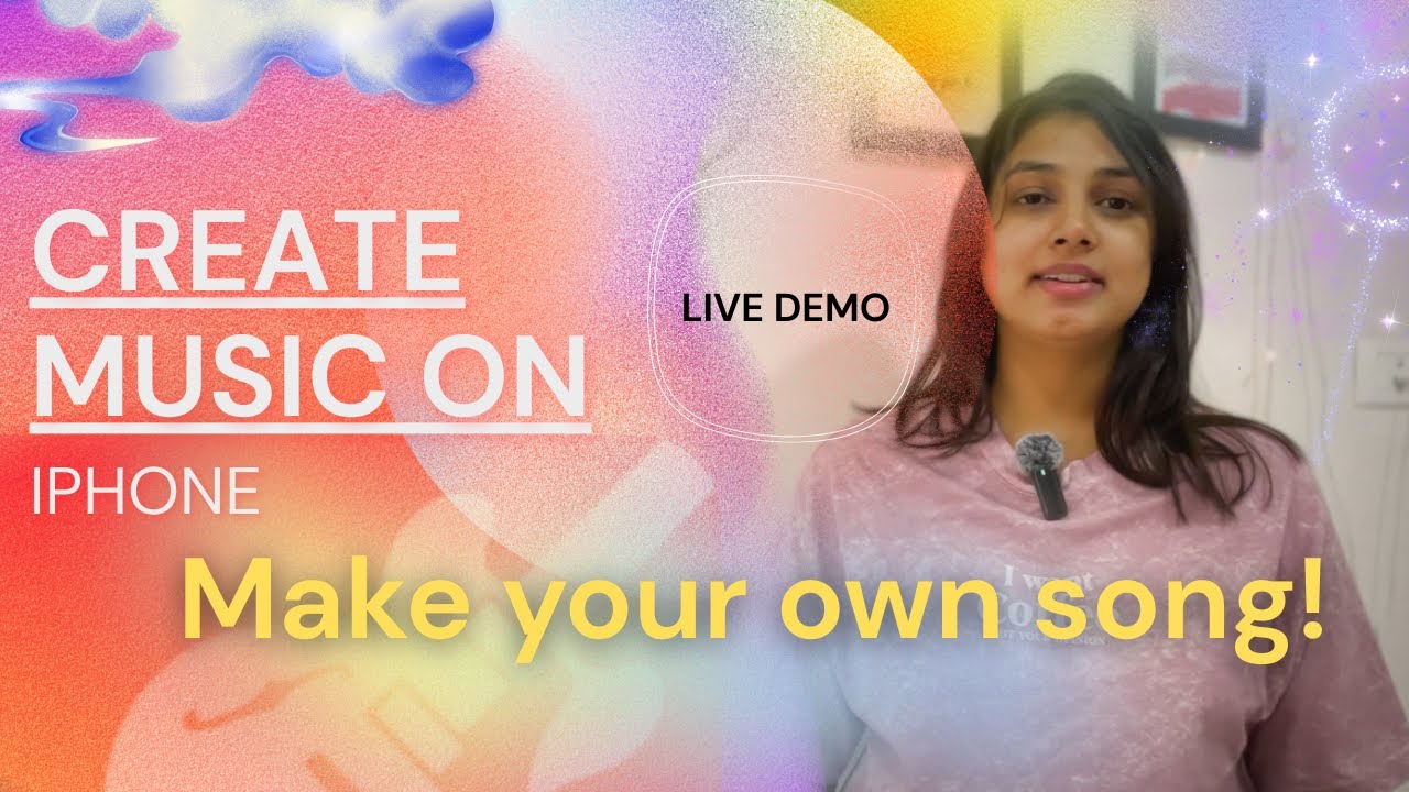 Live Demo: Creating songs on GarageBand| iPhone|Sing, produce music, make your own song!