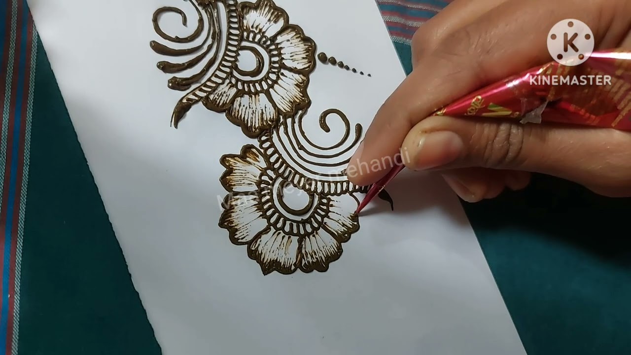 Back hand mehandi design ♥️