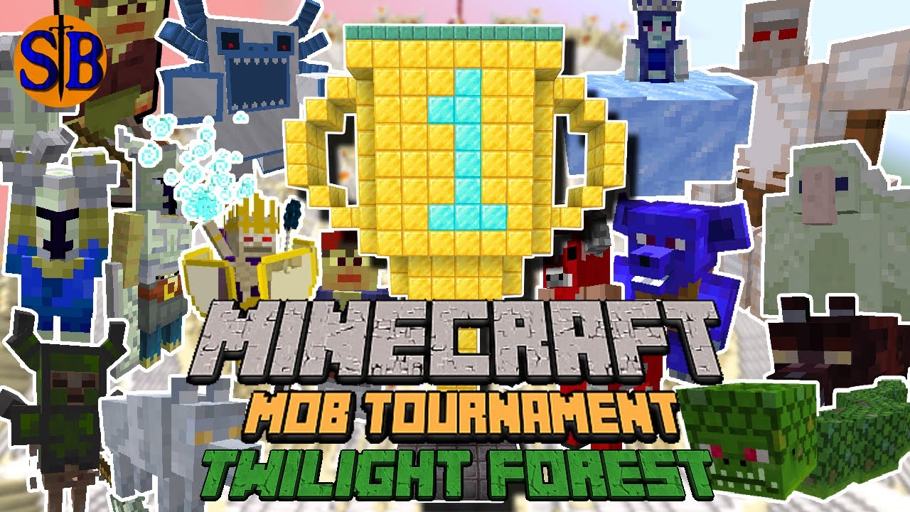 Twilight Forest TOURNAMENT with Every mobs | Minecraft mob battles