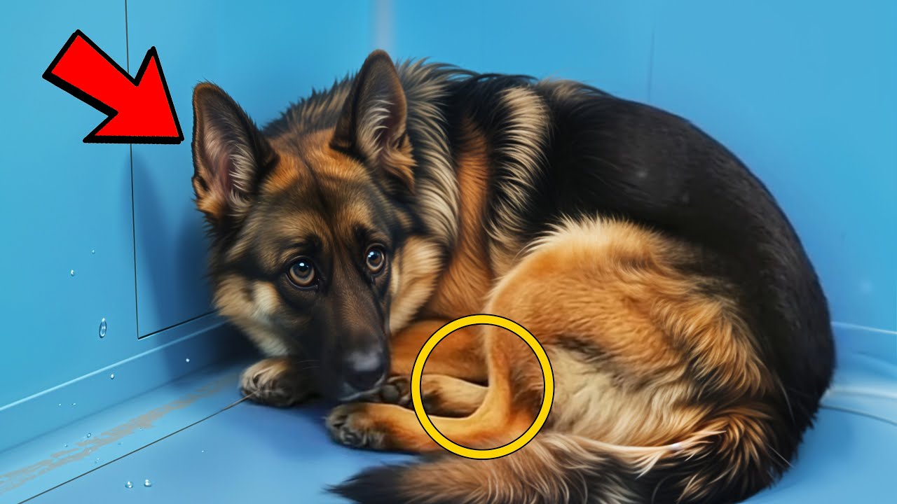Un Berger Allemand Se Cache Jusqu'à L'Arrivée De La Bonne Personne - Puis Quelque Chose De Choc