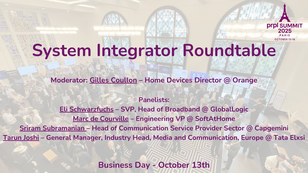 prpl Summit 2025: System Integrator Roundtable
