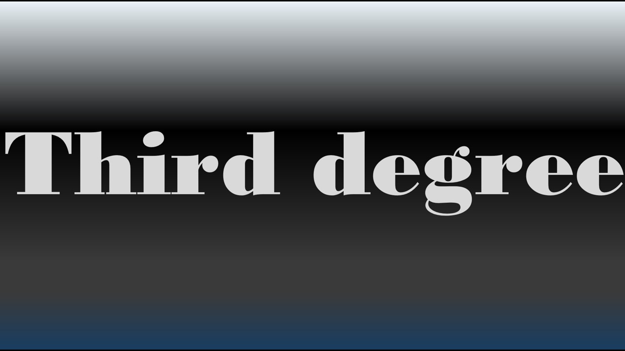 Third Degree - Slow blues in D