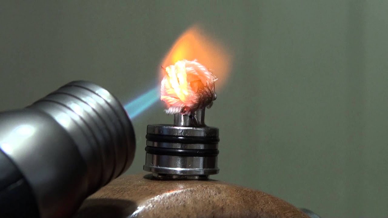 Proper way to torch the Silica Wick to restore it ...
