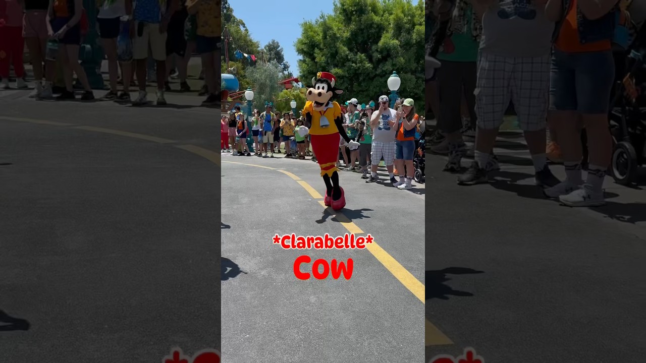 Clarabelle doing a fashion show in Disneyland!❣️#clarabelle#disneyland#disney#themepark#disneyparks