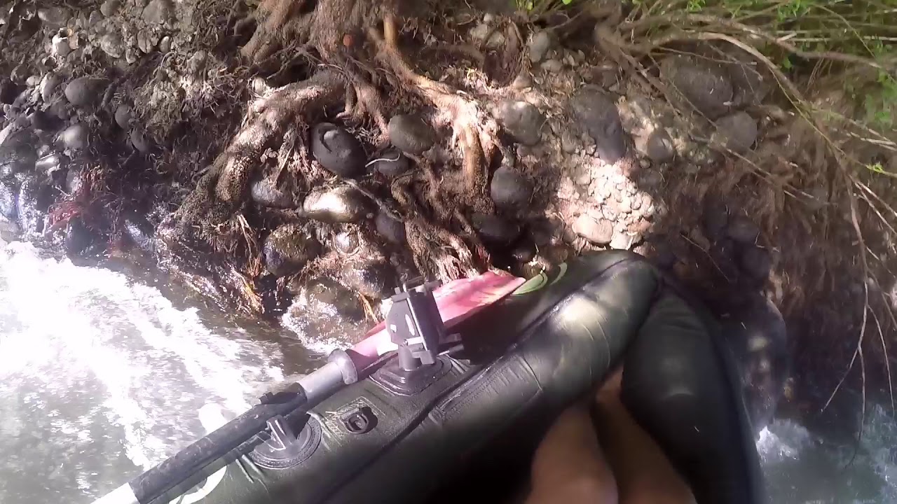 Pesca en Río duqueco bajada en kayak