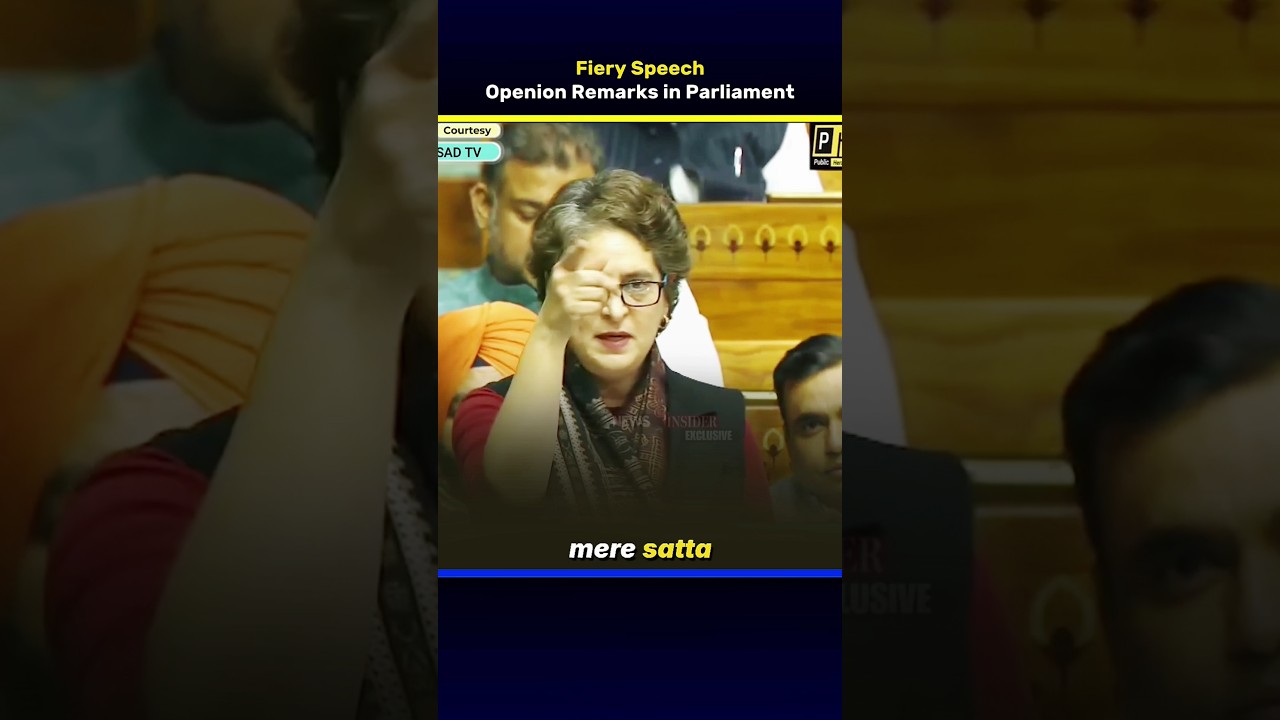 Priyanka Gandhi opening remarks in Parliament | Fiery Speech | Direct News