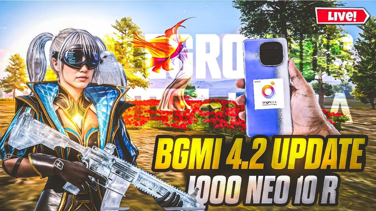 🎮 iQOO Neo 10R Origin OS 6 BGMI LIVE – 120FPS Test with FPS Meter! 🔥