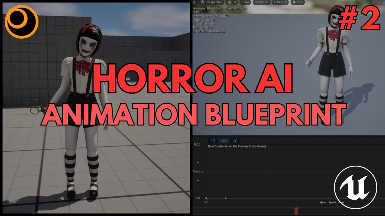 Horror AI | Animation Blueprint and Blendspace | Part 2 | Unreal Engine 5 Tutorial (UE5)
