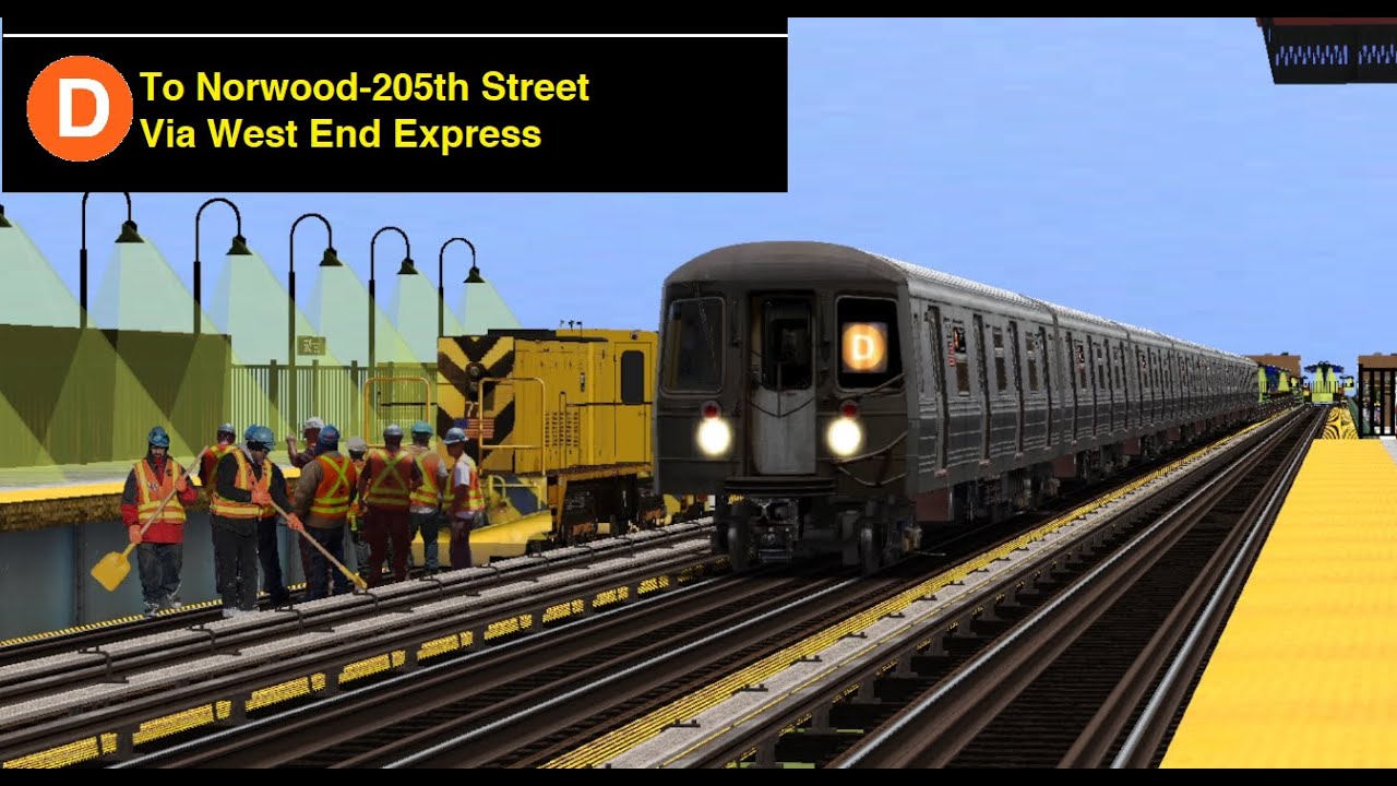OpenBVE Special: D Train To Norwood-205th Street Via West End Express (R68)(Weekend G.O)