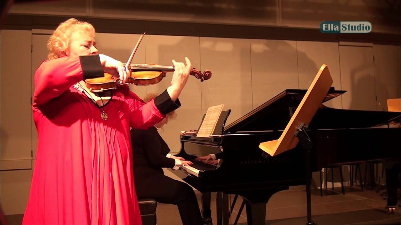 DORA SCHWARZBERG ,J. Brahms, Violin Sonata No.1 - Dora Schwarzberg & Tamara Atschba