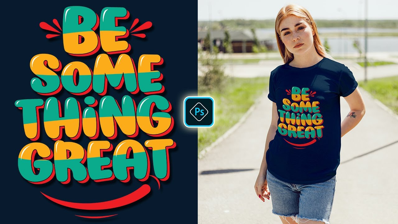 Typography T-Shirt Design Photoshop | Advanced Zazzle T-Shirt Design Tutorial