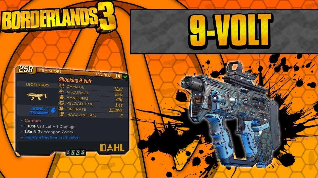 Borderlands 3 | 9-Volt Legendary Weapon Guide (Zap Everything!)