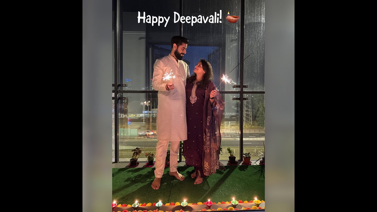 ನಮ್ಮ Deepavali in Warsaw 🪔 | Simple Home Decoration & Celebration | Kannada Couple Abroad