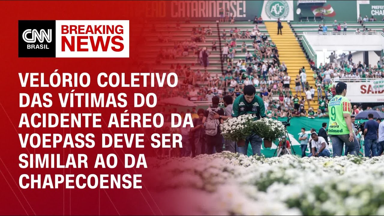 Velório coletivo das vítimas do acidente da Voepass deve ser similar ao da Chapecoense | BASTIDORES