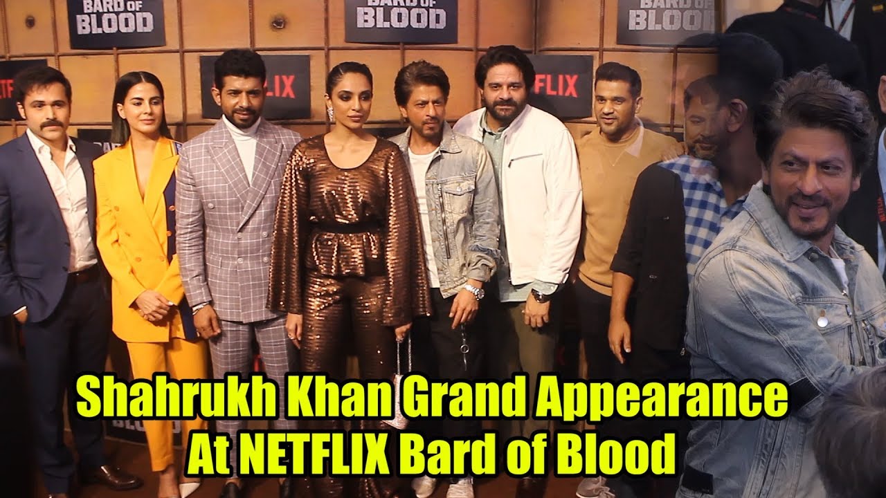 Shahrukh Khan Makes His Grand Appearance At NETFLIX Bard of Blood Special Screening