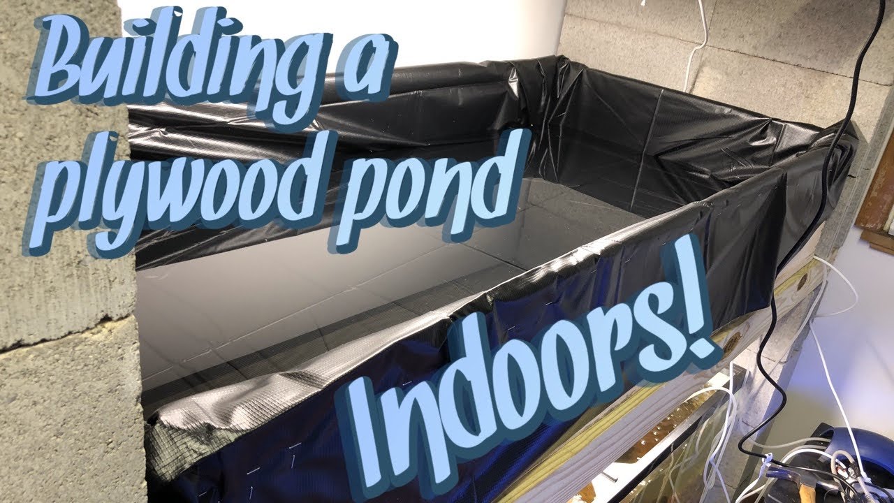Building a wood aquarium indoor pond